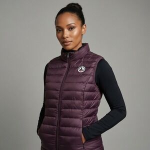 Just Over The Top Women's XS Sleeveless Goose Down Lightweight Puffer Vest White